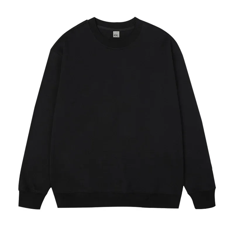 Plus size pullovers masculinos moletom de algodão completo 5xl 6xl 7xl outono inverno mangas compridas impresso topos roupas masculinas 110kg-180kg