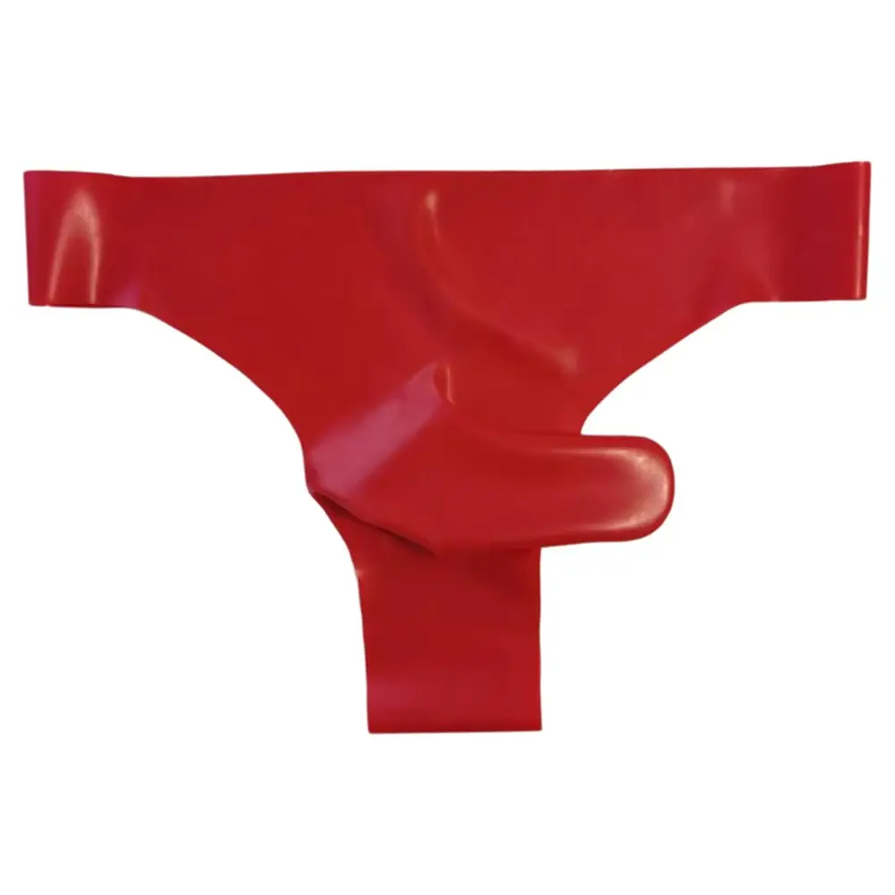 Sexy Nightwear Mens Latex Underwear Comfortable Latex Safety Panties Men\'s Thongs Brand New Condition Classic Brief Style — image 2