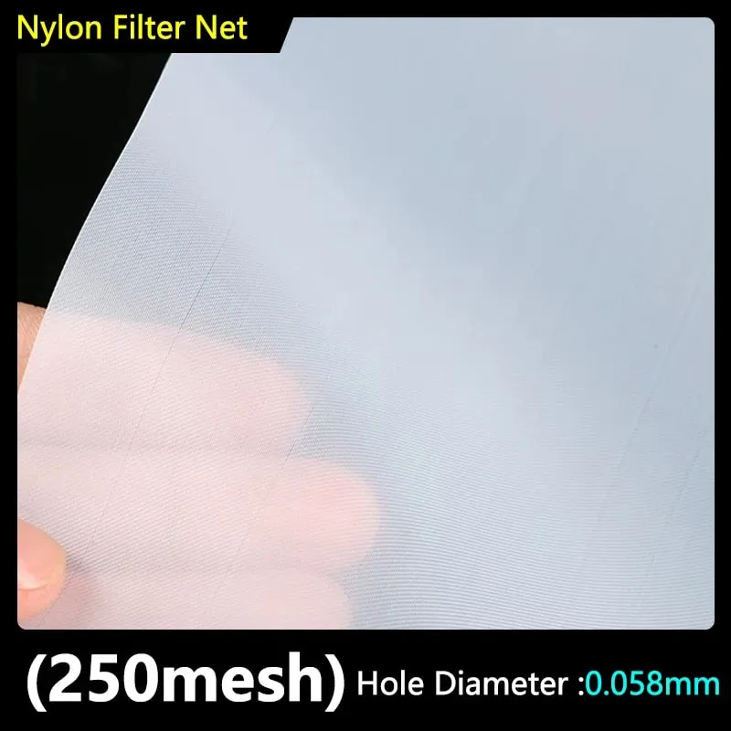 Food Grade Nylon Filter Mesh 80-500 Mesh Reusable Filter Fabric for Wine Drinking Water Kitchen Oil Paint & Ink Purification — image 14