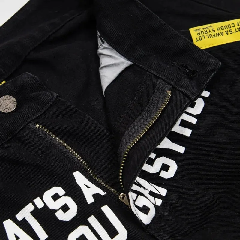 New Jeans Men Retro Cough Syrup Jeans Streetwear Men Women Loose Casual Denim Trousers — image 4