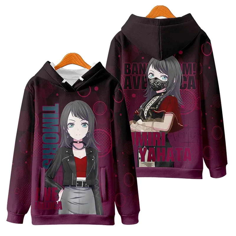 BanG Dream Ave Mujica Cosplay 3D Men's Hoodies Fashion Long Sleeve Anime Sweatshirt Outdoor Party Holiday Tracksuit Y2k Pullover — image 9