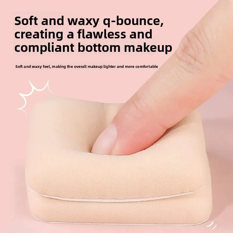 5pcs Round Square Triangle Shape Makeup Sponge Puff Dry Wet Dual-use Soft Cotton Candy Air Cushion Foundation Powder Puff — image 3