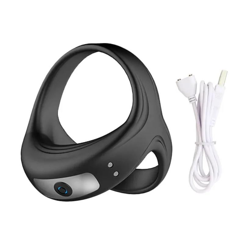 Powerful Vibrator Cock Ring for Men Delay Ejaculation Penis Ring Sex Toys Lock Penisring Cockring Adult Male Sex Supplies 18+