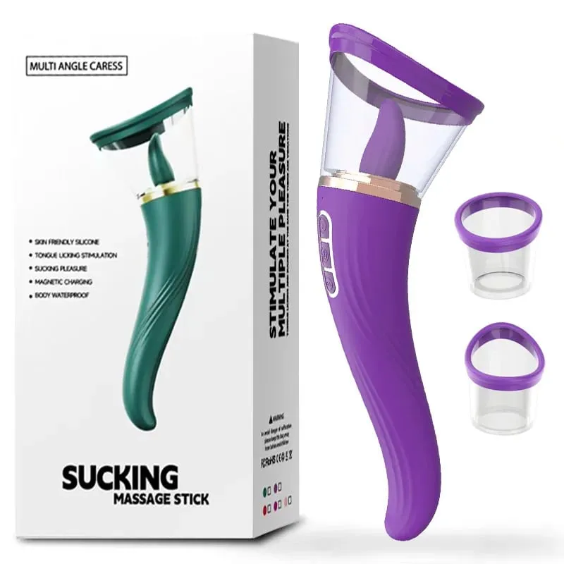 Língua lambendo com sucção g ponto vibrador 3 em 1 brinquedos sexuais para mulheres poderoso clitoral mamilo oral otário estimulação massageador — image 1