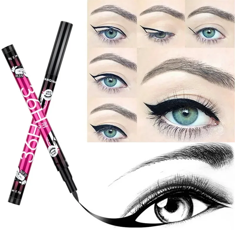 1/3/5pcs Makinis na Itim na Liquid Eyeliner Pen Ultra-fine Pen Tip 36H Eye Liner Pencil Hindi tinatablan ng tubig na Pangmatagalang Beginner Make-up — image 10