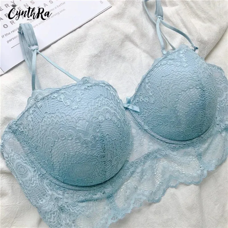Plus Size Push Up Bra Set Sexy Lace Underwear Adjustable Comfort Thin Soft Breathable Lingerie For Women — image 7