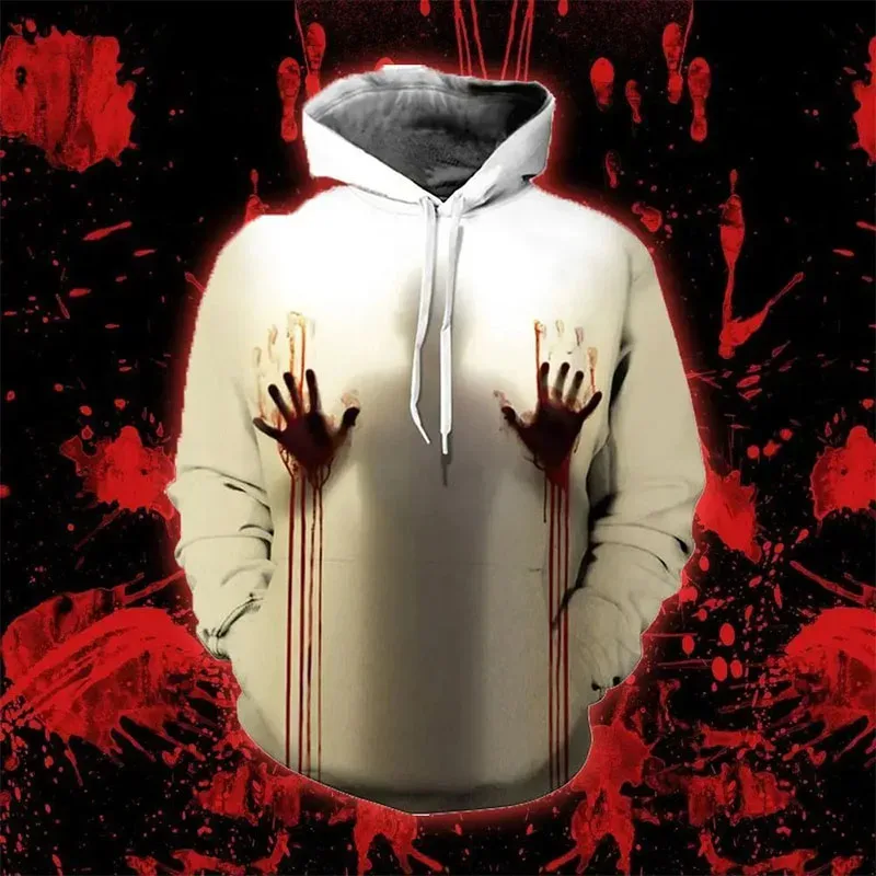 YOU 2026 Halloween Hoodies Men Women Full Print Terror Blood Graphic Sweatshirt Hoody Sudaderas Originales — image 9