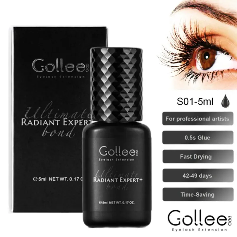 Gollee For Master of Eyelash Grafting 0.5s Fast Drying Retention 6-8 Week Eyelash Extension Glue Waterproof Max Bonding