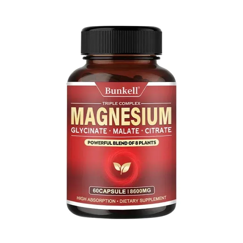 Magnesium Complex - Magnesium Glycinate Malate Citrate - Promotes Energy and Sleep Bone Health Gluten Free and Non-GMO — image 8