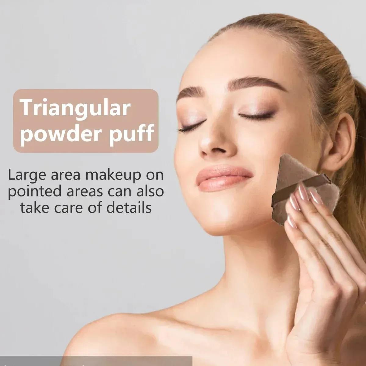 20/40Pcs Makeup Brushes and Sponges Set Brown Makeup Puff Beauty Egg Headband Wristband Remover Kit Makeup Tool Gift — image 3