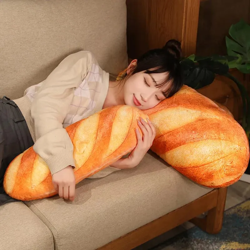 Wholesale Giant Bread Plush Long Pillow Toy Soft Funny Simulation Food Toy Creative Cushion Birthday Present Christmas Gift — image 10