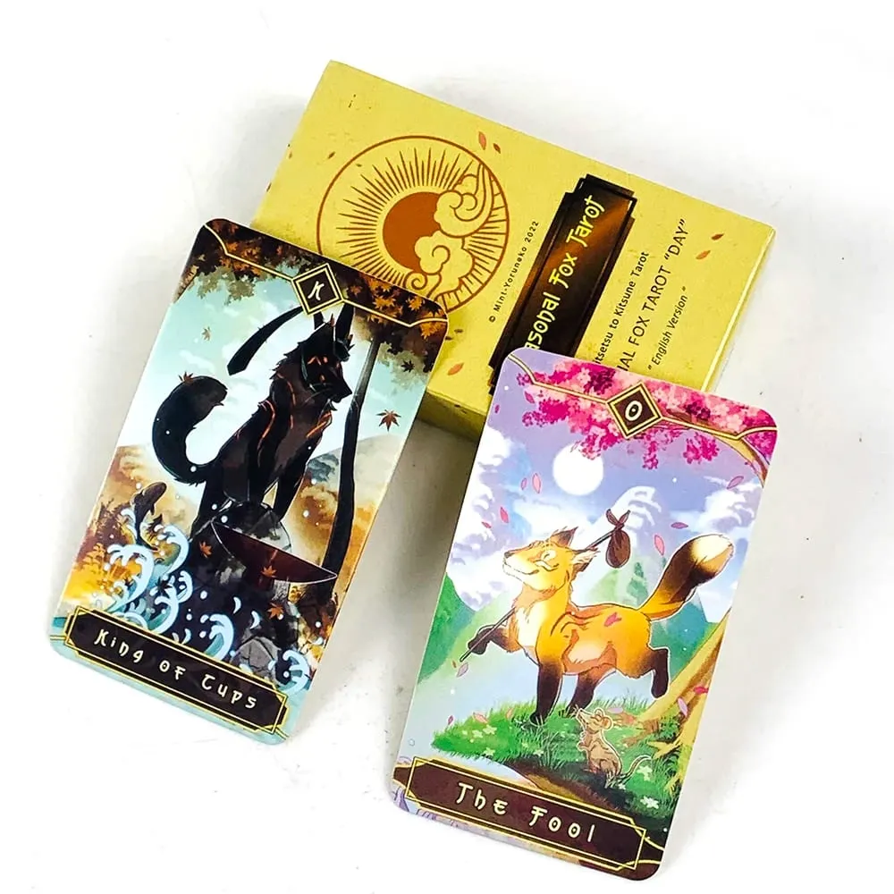 Cartes de Tarot renard saisonnier, jeu de cartes de réunion de famille, Divination mystérieuse, Oracle, jeux de Table pour débutants — image 1
