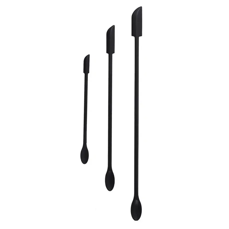 Cosmetic Bottle Silicone Mini Scraper 3-Piece Set Double-End Spatula for Baking Jam and Cream — image 9