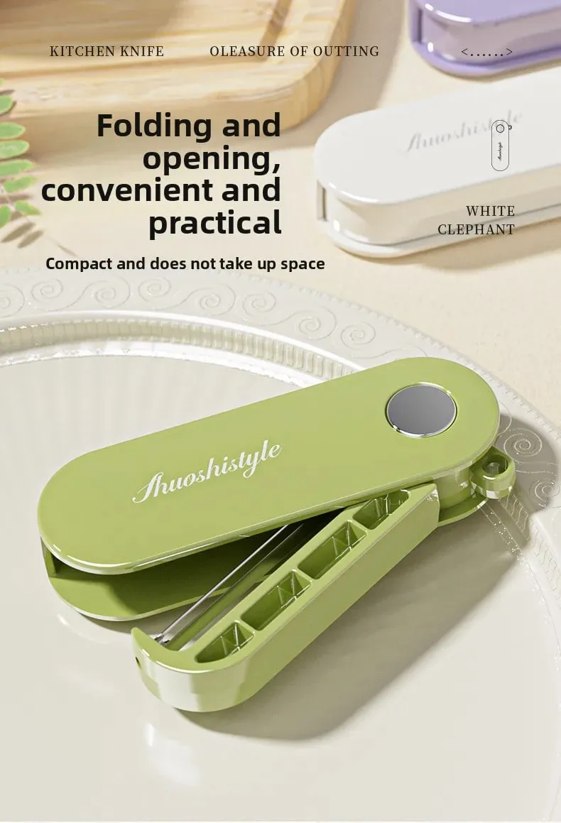 Folding storage kitchen household peeler outdoor portable stainless steel fruit planer peeler — image 7