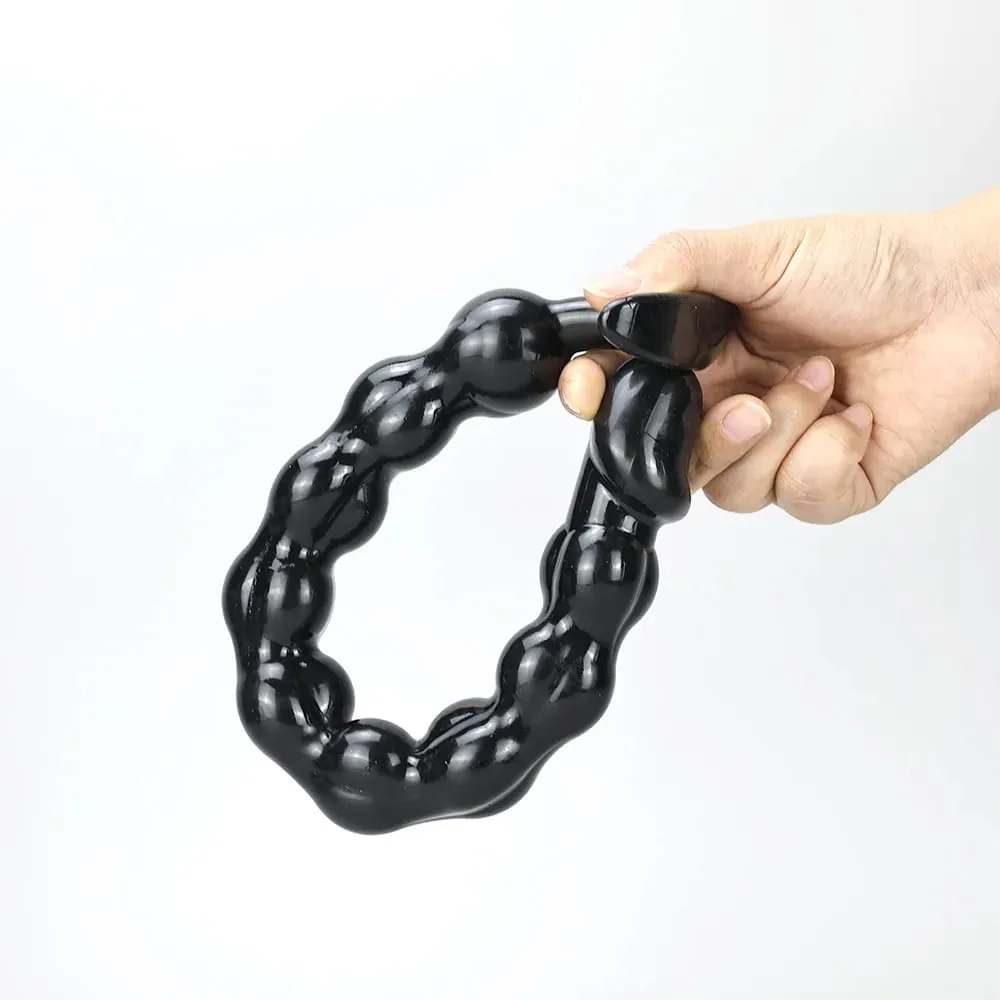 Plugue anal longo com bolas grandes, plugue grande para bunda, brinquedos sexuais eróticos para mulheres, homens, dilatador gay, massageador de próstata, produtos para adultos — image 5
