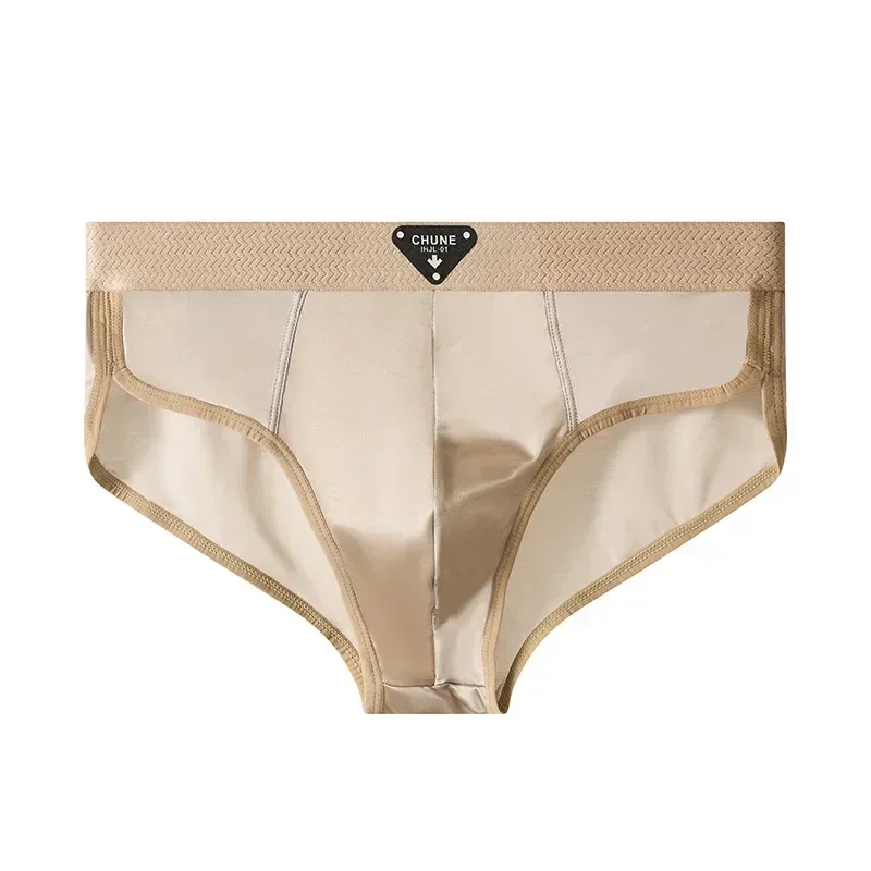 1/3PCS Panlalaking Briefs Ice Silk Satin-like Brief Panlalaking Panlalaki Summer Breathable Quick Drying Panty Sexy U Pouch Underwear — image 24