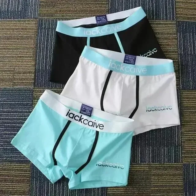 3 pçs calcinha masculina de algodão boxers masculino respirável homem boxer impresso cuecas confortáveis shorts masculinos roupa interior M-3XL — image 28
