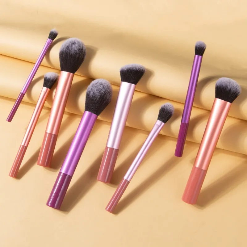 Makeup Brush Kit Soft 8pcs Synthetic Hair Make Up Brushes Foundation Blush Eyeshadow Cosmetic Makeup Tools — image 3