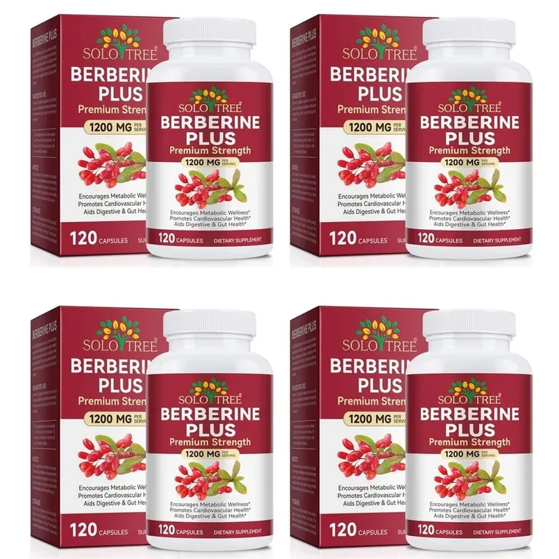Berberine Plus Kapsler 1200mg Berberin HCl Metabolisme og fordøjelsessystemets tarmsundhed 120 kapsler — image 10