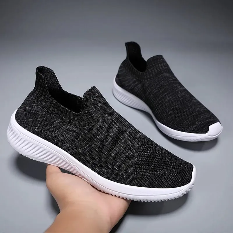 Mesh Men Shoes Breathable Sneakers Men Fashion Casual Walking Running Shoes Slip on Lightweight Mens Loafers Zapatillas Hombre