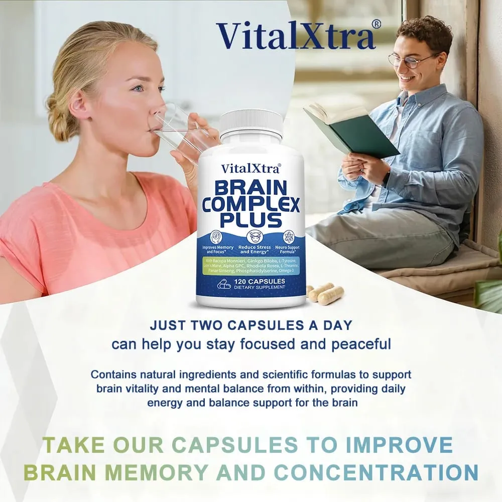 Brain Supplements for Memory and Focus with Bacopa Monnieri Lion's Mane Ginkgo Biloba Mental Clarity & Cognitive Support — image 5