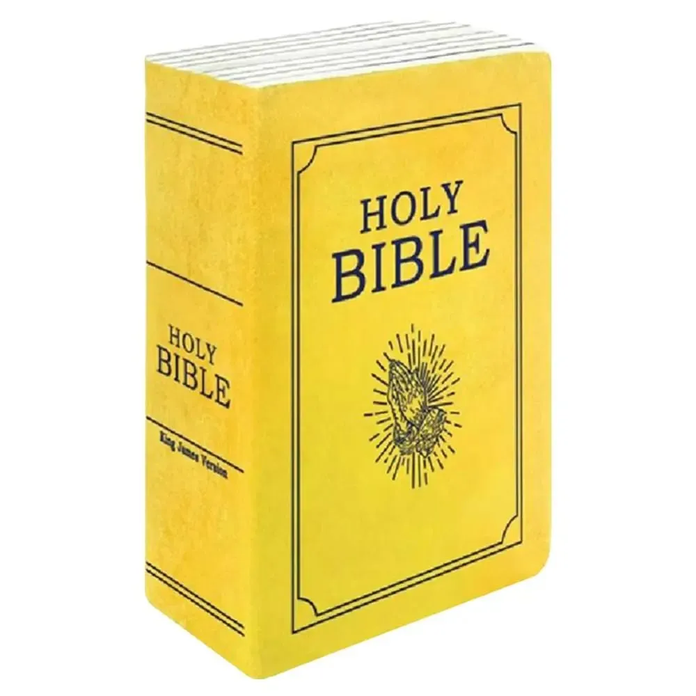 Living Room Realistic Looking Bible Pillow Sofa Cushion Bible Throw Pillow 33*22cm Cutest Bible Cushion Christmas Present — image 6