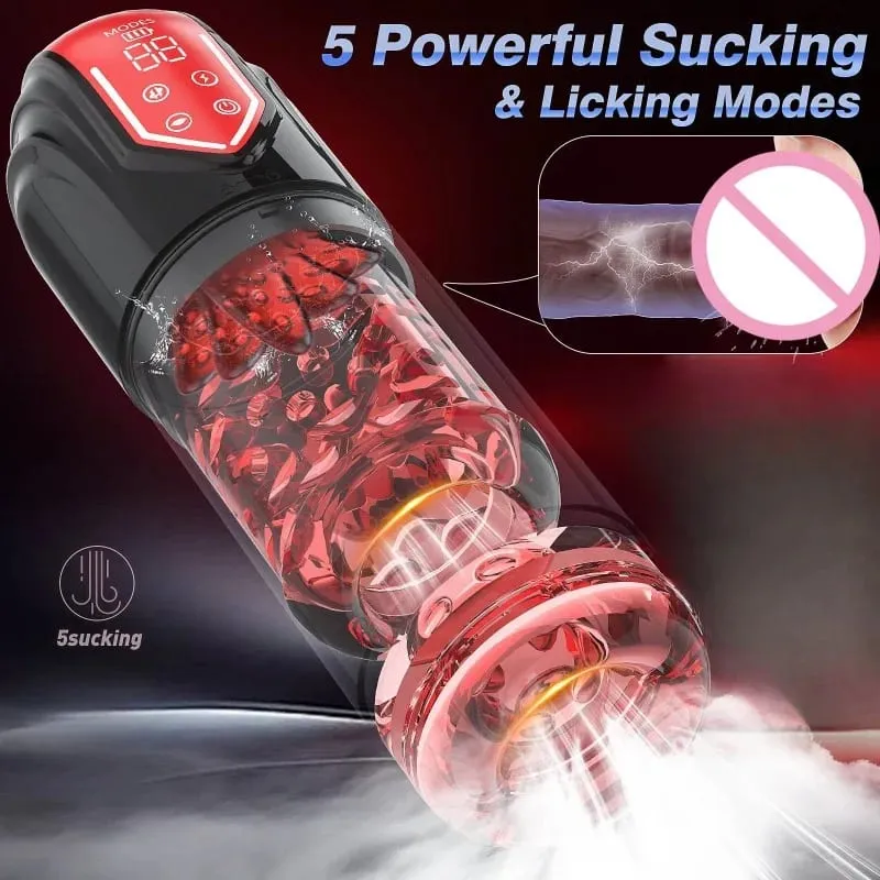 Masculino automático girar mastubador sucção boquete máquina masturbação copo brinquedos sexuais bens adultos para homens masturbar suprimentos — image 5