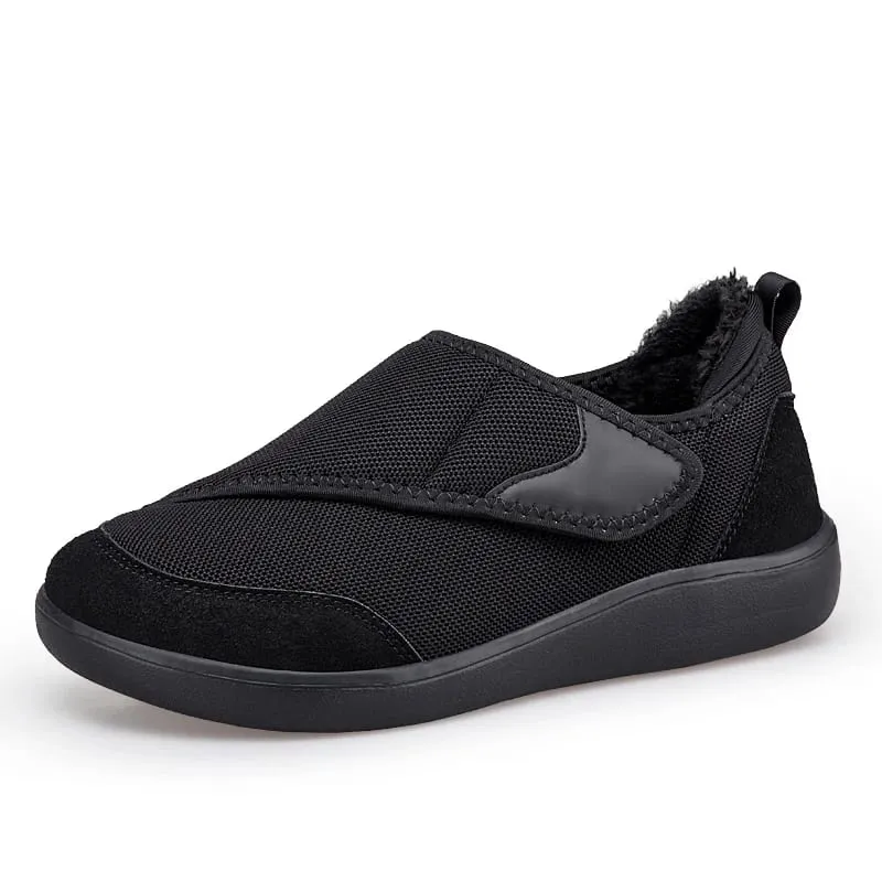 Winter Fur-lined Wide Box Toe Open Shoes for Elderly Men Women Diabetic Shoes Swollen Foot Fat Orthopedics Hallux Valgus Bunion — image 8
