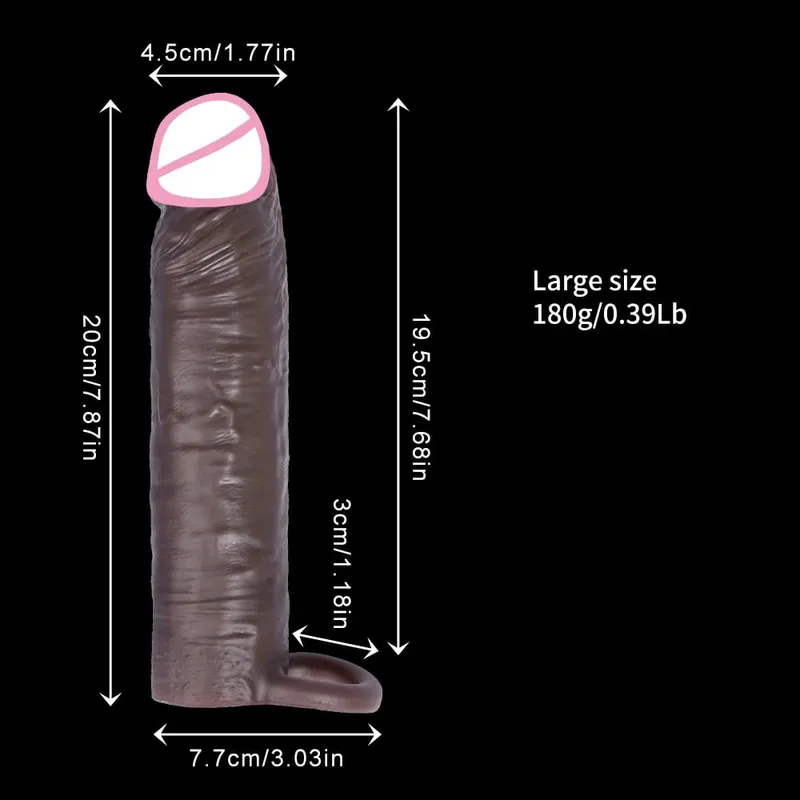Mga Laruang Sex ng Lalaki na Reusable Realistic Stretchable Silicone Penis Ring Cock Ring Delay Ejaculation Semen Lock Ring Mga Sex Toys para sa Lalaki Penis Sleeve Soft Penis Dildo Locking Ring At Makatotohanang Texture Sheath Cock Ring Penis Angkop Para sa Mga Lalaki Mag-asawa Se