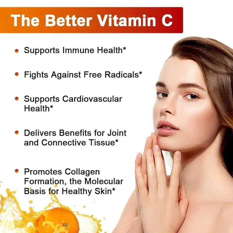 Lipozomal C Vitamini 1500mg Yüksek Emilim C Vitamini Bağışıklık Sistemi ve Kollajen Yüksek Potansiyelli Yağda Çözünür Askorbik Asit Takviyesi — image 5