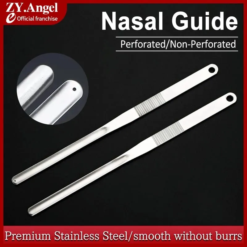 Nose Guide Ultra-thin Perforated Nose Prosthesis Guide Placement Device Stainless Steel Nose Cosmetic Plastic Surgery Tool — image 1