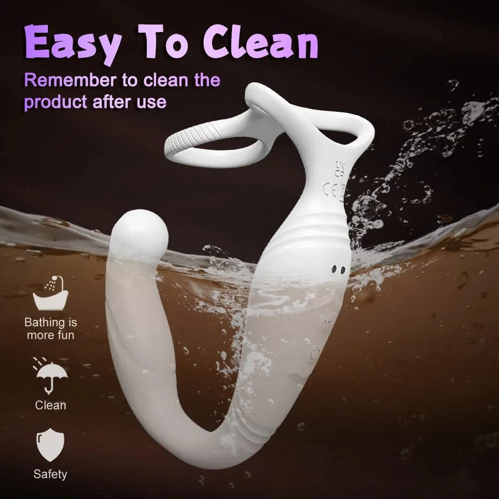Penis Ring Cock Rings App Control Vibrator para sa Mga Lalaki Prostate Massager Dual Anal Vibrating Butt Plug Anal Sex Toy para sa mga Lalaki — image 5
