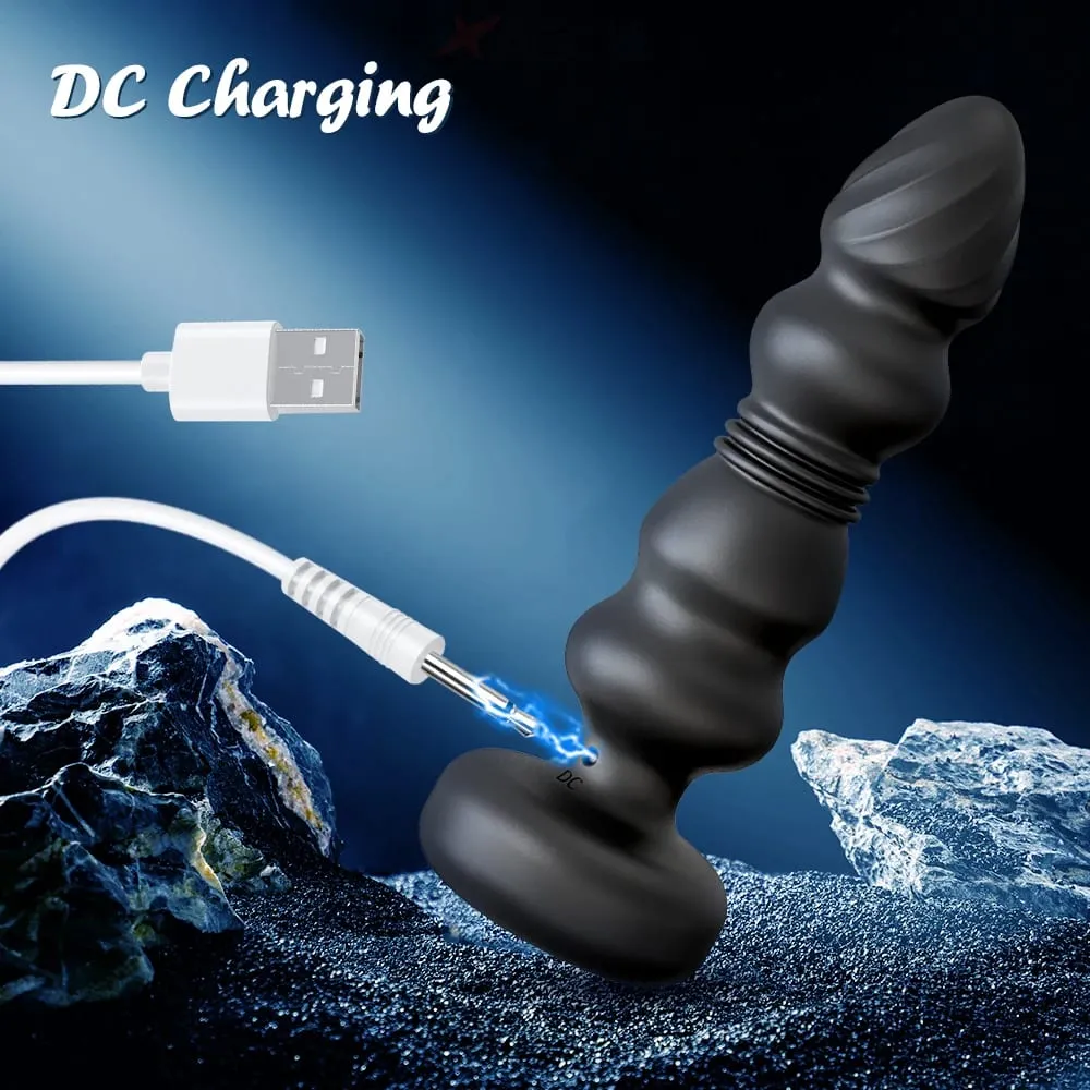Pagtulak ng Anal Plug Vibrator Butt Plug Male Prostate Massager Teleskopiko G Spot Vibrator Stimulator Mga Laruan ng Seks para sa Babae Mga Lalaki 18+ — image 5