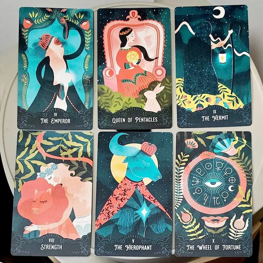 Star Maiden Tarot Destesi 78 Kartlı Deste Estetik Göksel İlahi Tarot Kartları İki Parçalı Sert Kutuda Çift Kabartmalı 12*7cm — image 8