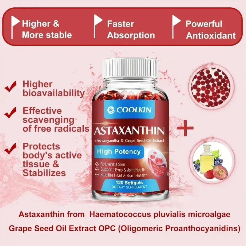 Astaxantina - Promove a saúde cardiovascular, acelera o metabolismo, apoia a saúde das articulações oculares e da pele — image 6