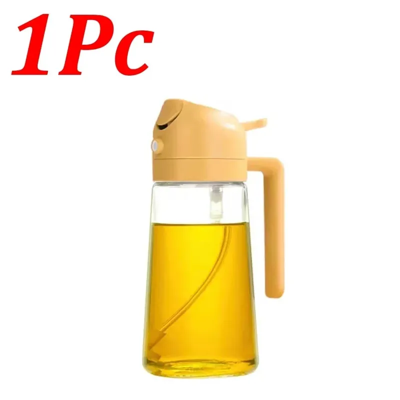 Pulvérisateur d'huile d'olive en plastique 500ml 2 en 1, 1 à 4 pièces, pulvérisateur d'huile de cuisson pour friteuse à Air de cuisine, cuisson de salade, grillades BBQ — image 8
