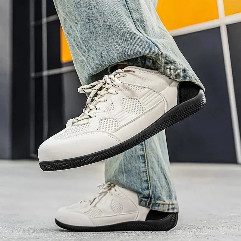 New Sneakers for Men's Outdoor Fabric Footwear Fashion New Man Breathable Anti Slip Mesh Walking Flat Sole Tennis Athletic Shoes — image 2