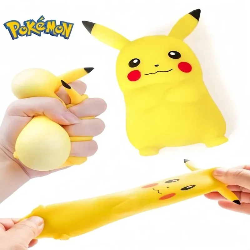 Cute Pokemon Cartoon Pikachu Squeeze Toy Rebound Pinch Music Suitable for Fans to Relieve Stress Knead Figurines Party Gift — image 6
