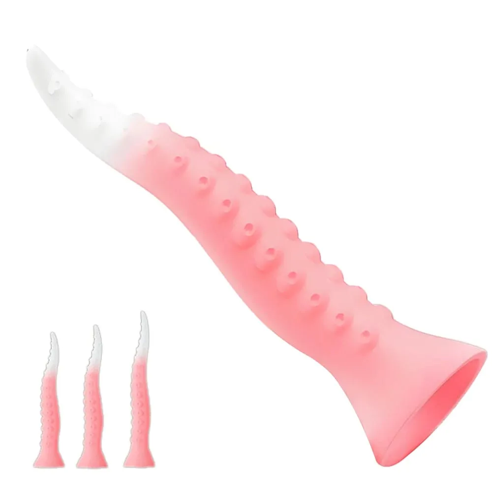 Long Anal Butt Plug Silicone Monster Dildo Penis Anus Vagina Dilator Octopus Tentacle Animal Penis Sex Toys For Women Men Tool — image 1