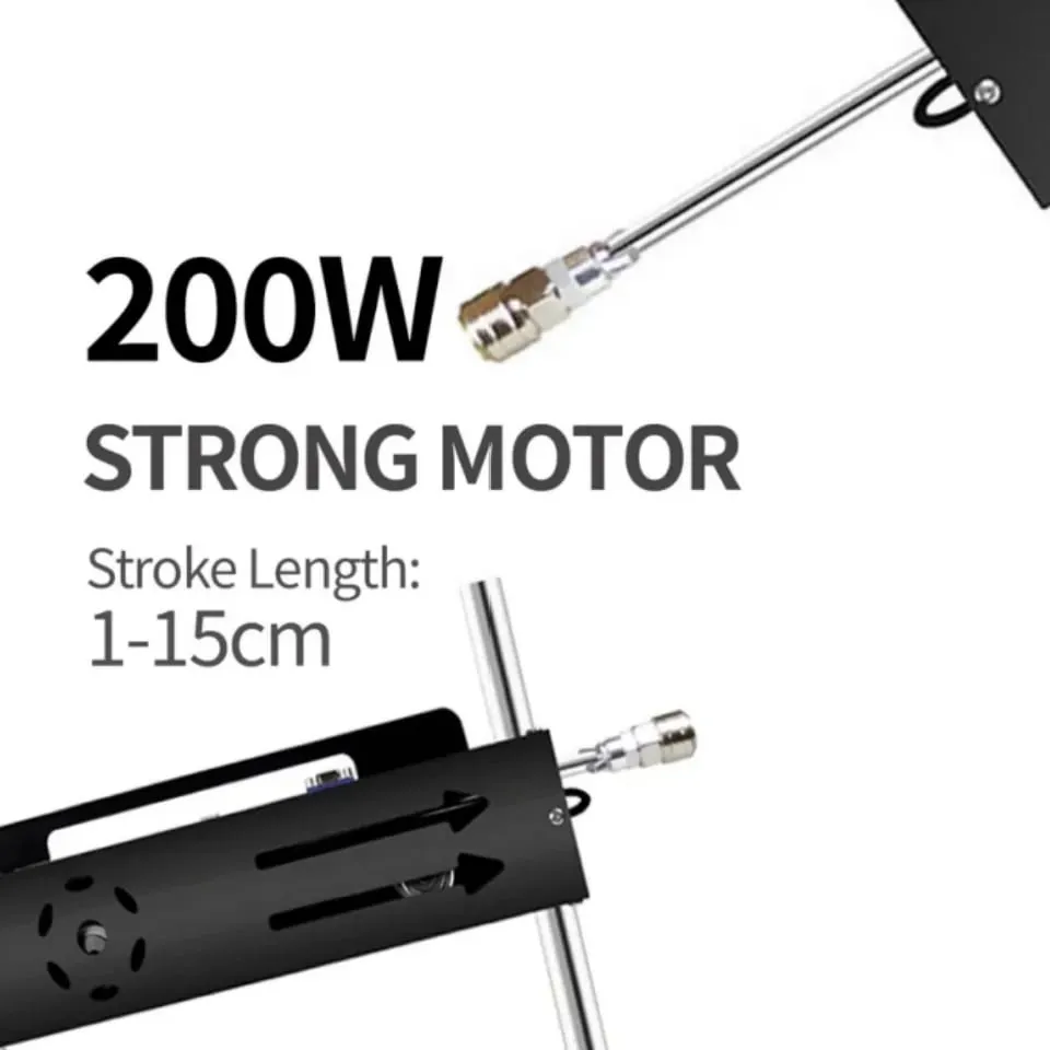 Máquina de masturbação automática super poderosa de 200w, 1-15cm, com acessórios de vibrador, suporta três controladores, máquinas sexuais — image 1