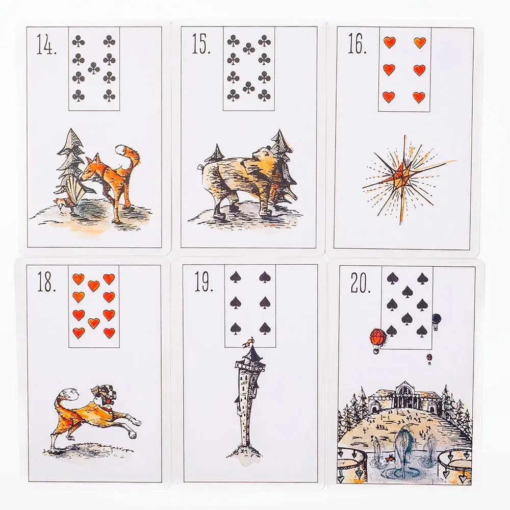 Może Lenormand 52 karty talii 9.7*6.3CM angielskie wizje dla początkujących wróżbiarstwo edycja deska pokładowa granie w gry