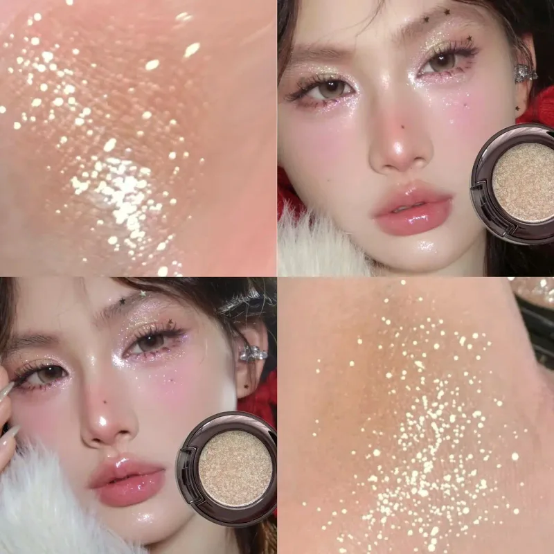 Metallic Glitter Black Blue Eyeshadow Purple Green Metallic Highlighter Eyeshadow Diamond Long Lasting Eye Makeup Women Cosmetic — image 14