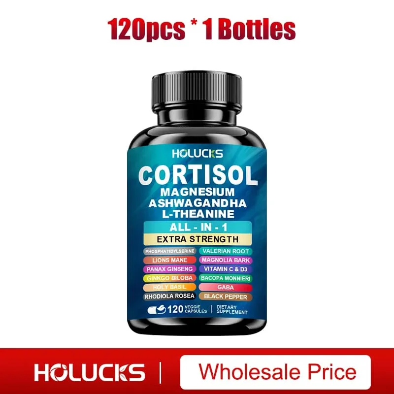 Koop er 1, krijg er 1 gratis! Premium Cortisol-capsules ondersteunen het evenwicht in hormonen, verminderen opvliegers en bevorderen een goede nachtrust. Niet-GMO