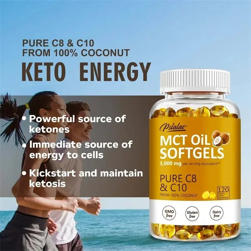 MCT Oil Softgels - Supports Energy Focus and Mental Clarity Weight Management Improves Digestion Brain Supplement — image 6