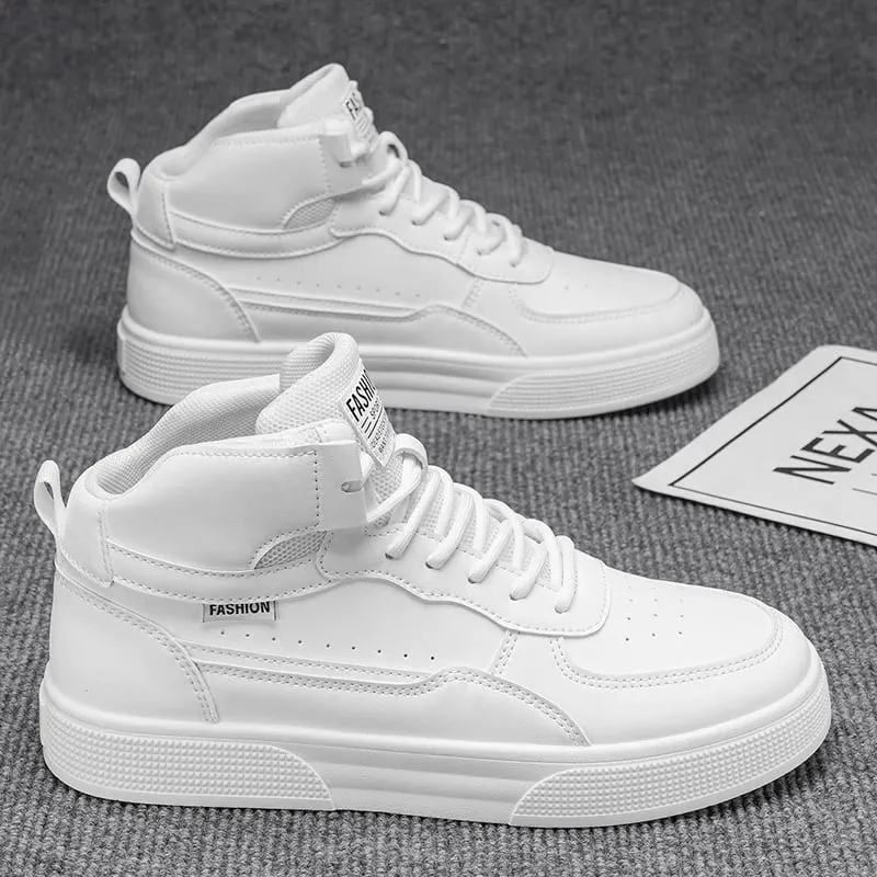 Breathable men's casual shoes skate shoes mid-top men's shoes breathable and versatile sports shoes suitable for wearing all — image 5