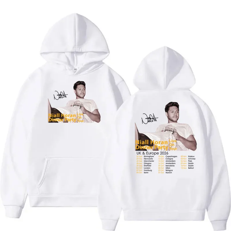 Niall Horan Dinner Party Live on Tour 2026 Print Hoodie Men's Clothing Fashion Oversized Sweatshirt Vintage Long Sleeve Hoodies — image 3
