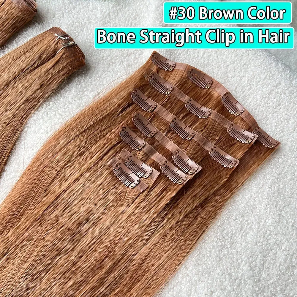 Clip in Hair Extensions Real Natural Hair Virgin Straight Set 7 Pcs/Set Vietnamese Clip in Human Hair Extensions