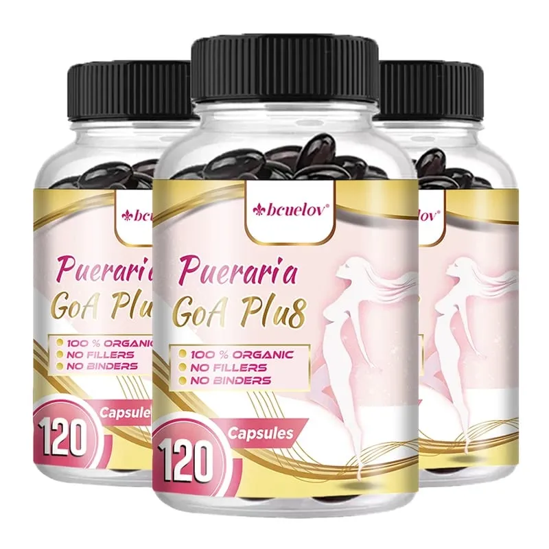 Pueraria Mirifica Capsules 500mg Help Breasts Firm Elastic & Curves Estrogen Balance Menopause Support & Skin Nourishment — image 1