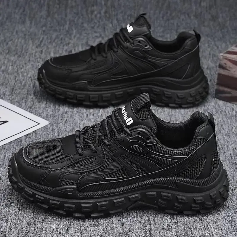 Men Spring Summer Mesh Breathable Wear‑Resistant Casual Versatile White Sneakers Lightweight Student Running Athletic Shoes — image 6