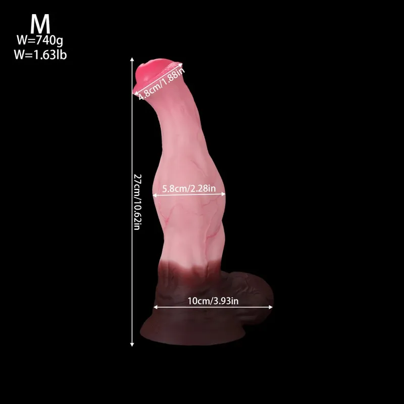 Huge Soft Silicone Knot Horse Dildo Large Long Realistic Thick Suction Cup Dildos For Women Men Big Animal Penis Adult Sex Toys — image 8